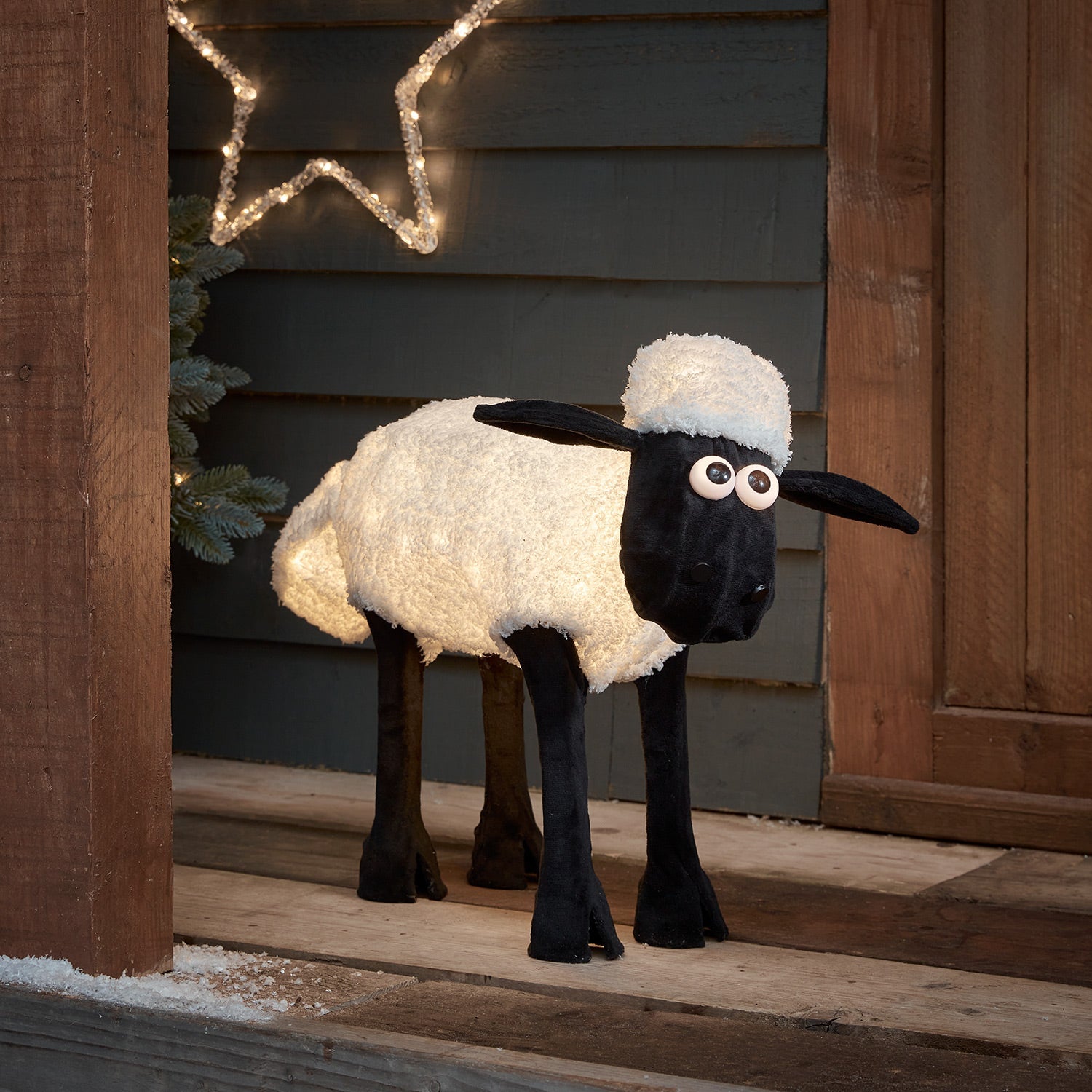 Figura Iluminada de Natal Shaun the Sheep