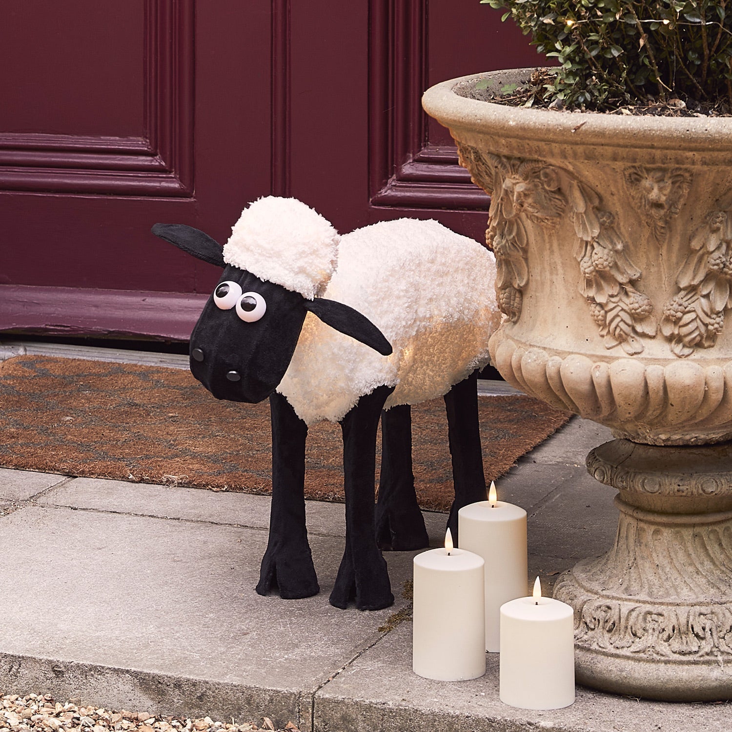 Figura Iluminada de Natal Shaun the Sheep