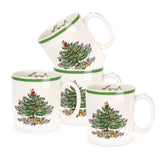 Kit 04 Caneca de Porcelanato - Estampa Árvore de Natal